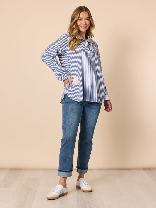 Threadz Liberty Stripe Shirt (Blue/White)