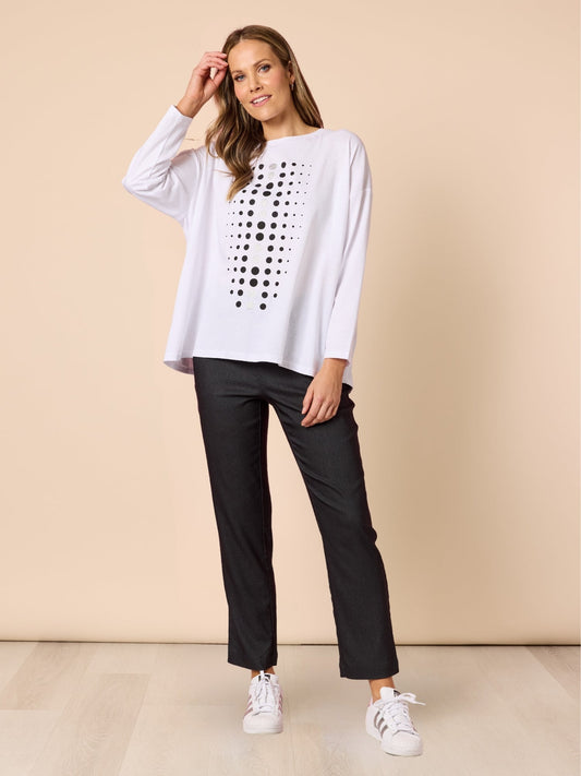 Threadz Evie Stretch Pant (Charcoal)