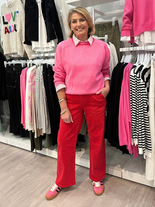 Threadz Be My Valentine Knit (Hot Pink)