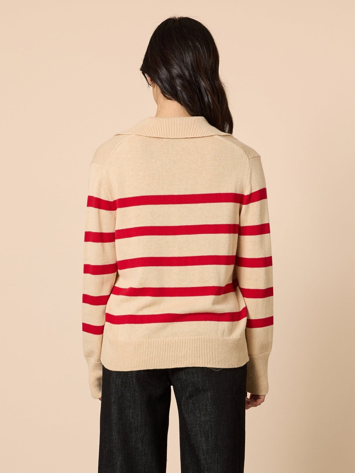 Gordon Smith Montrose Stripe Knit (Natural Red)
