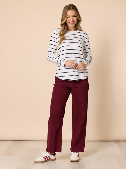 Threadz Carpenter Stretch Wide Leg Jean (Shiraz)