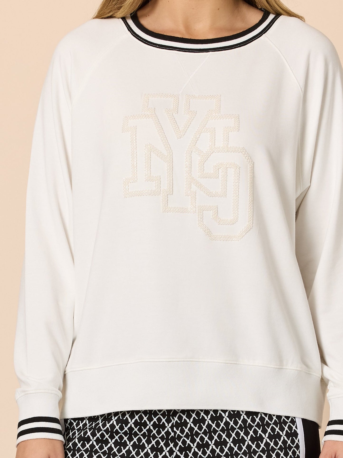 Threadz NYC Sports Top (Ivory)