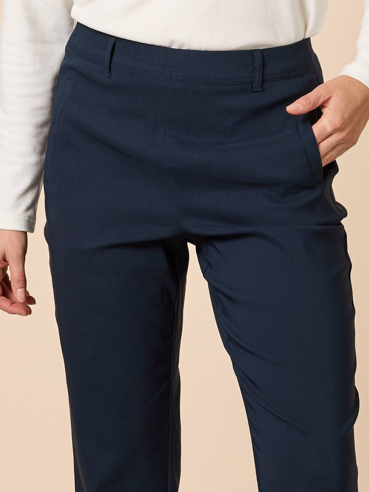 Threadz Evie Stretch Pant (Navy)
