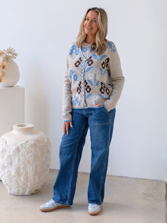 Gordon Smith Vermont Knit Cardi (Natural Multi)