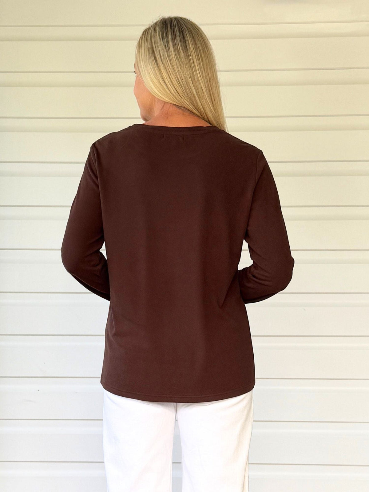 Gordon Smith Brushed Cotton Crew Neck Tee (Coffee)