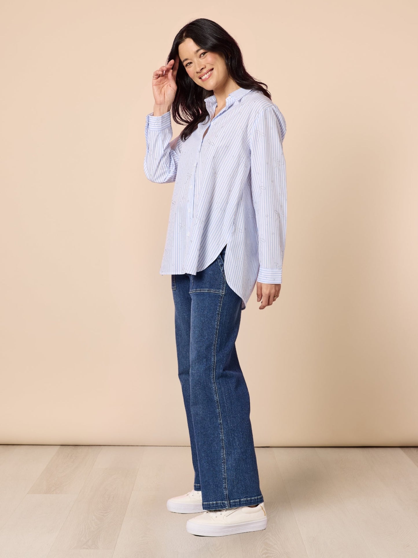 Gordon Smith Tiffany Stripe Shirt (Blue/White)