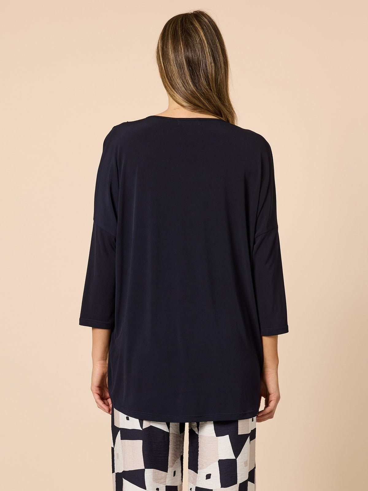 Clarity Travellers Pleat Top (Navy)