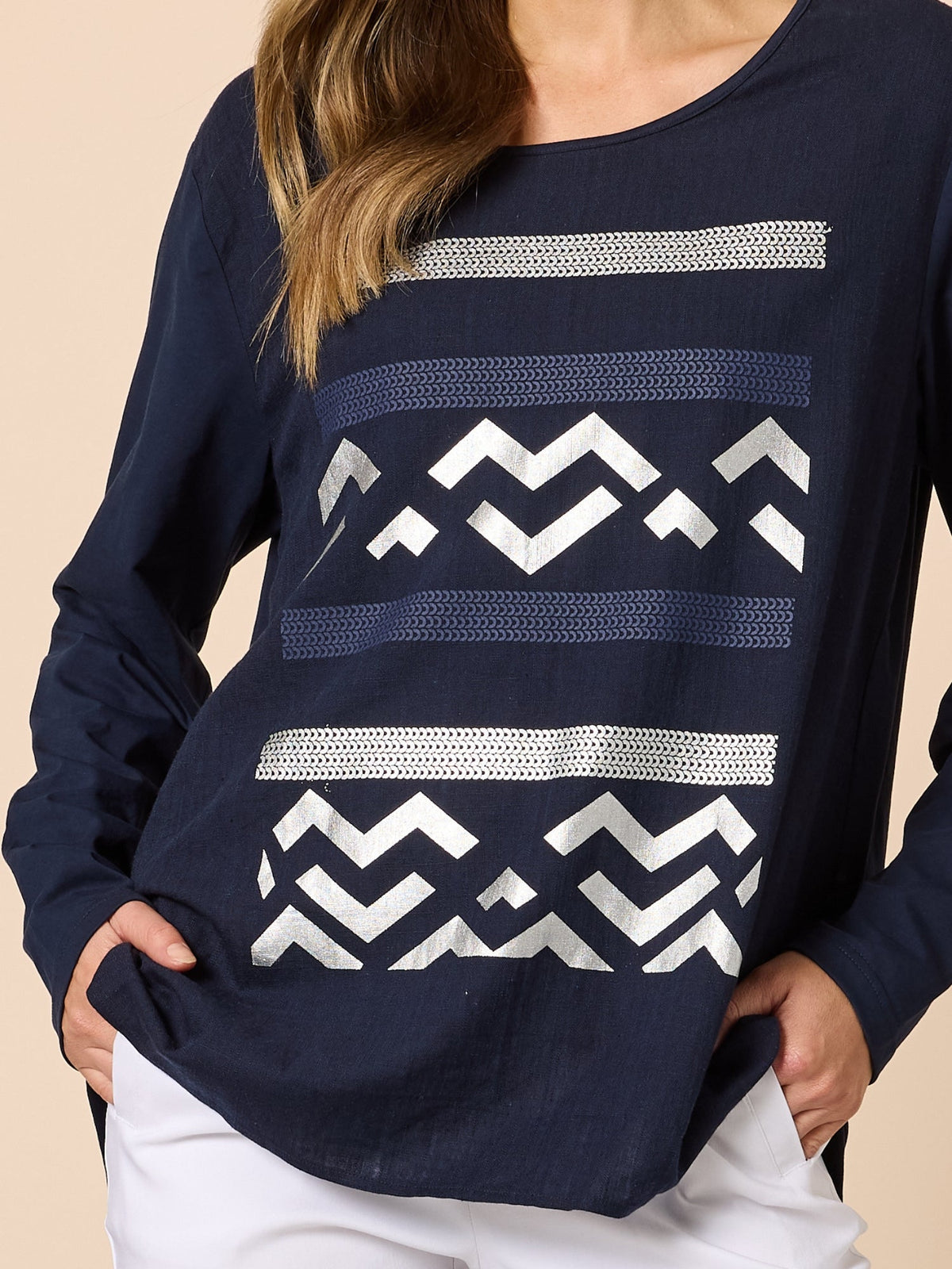 Clarity Lulu Top (Navy)