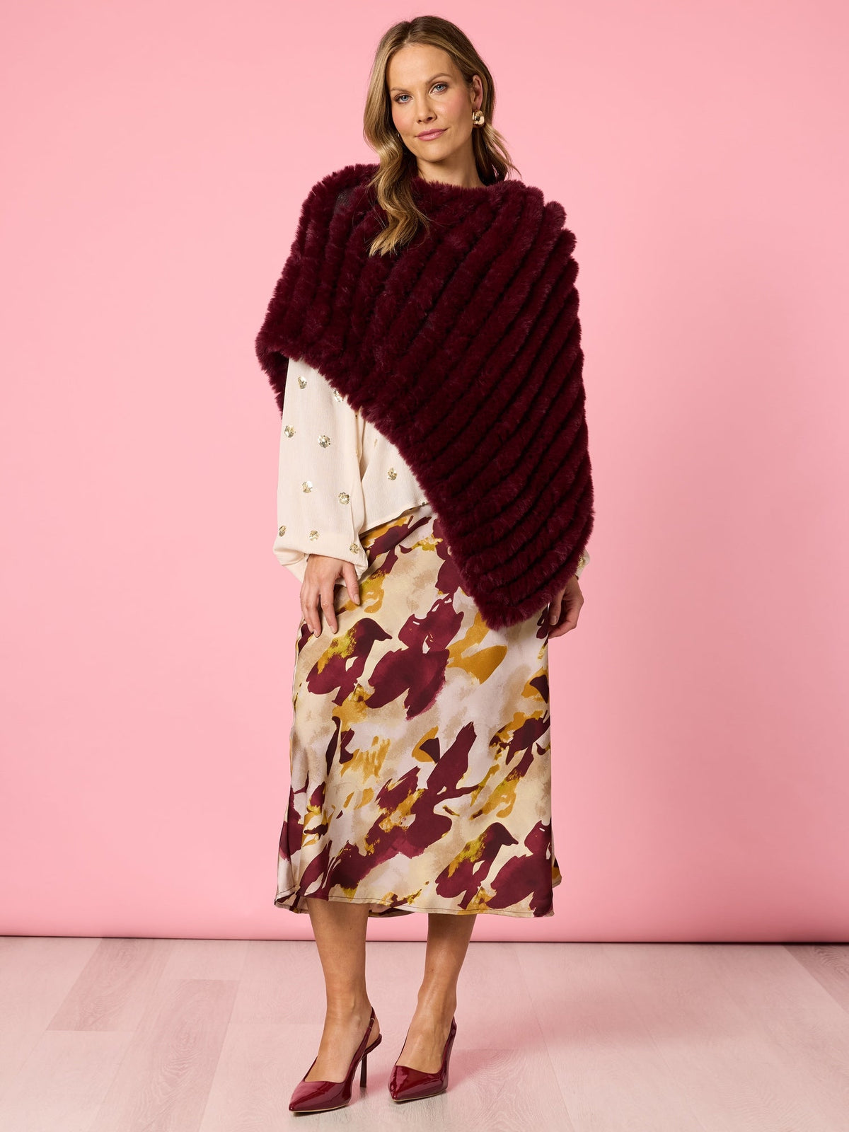 Hammock & Vine Roma Faux Poncho (Shiraz)