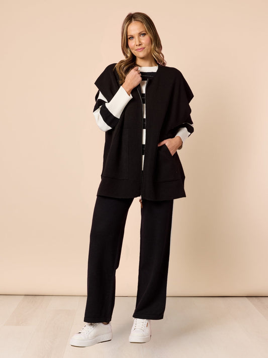 Hammock & Vine Elena Zip Knit (Black)