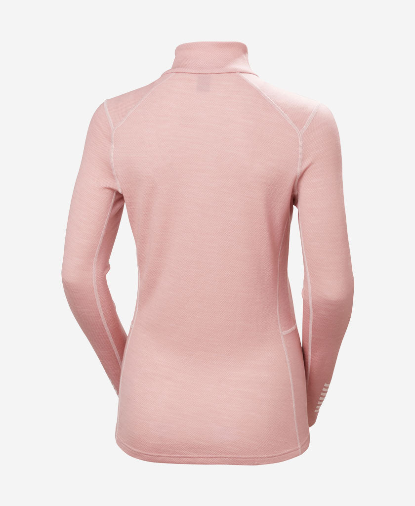 Helly Hansen W LIFA MERINO MIDWEIGHT 1/2 ZIP (Pink Salt)