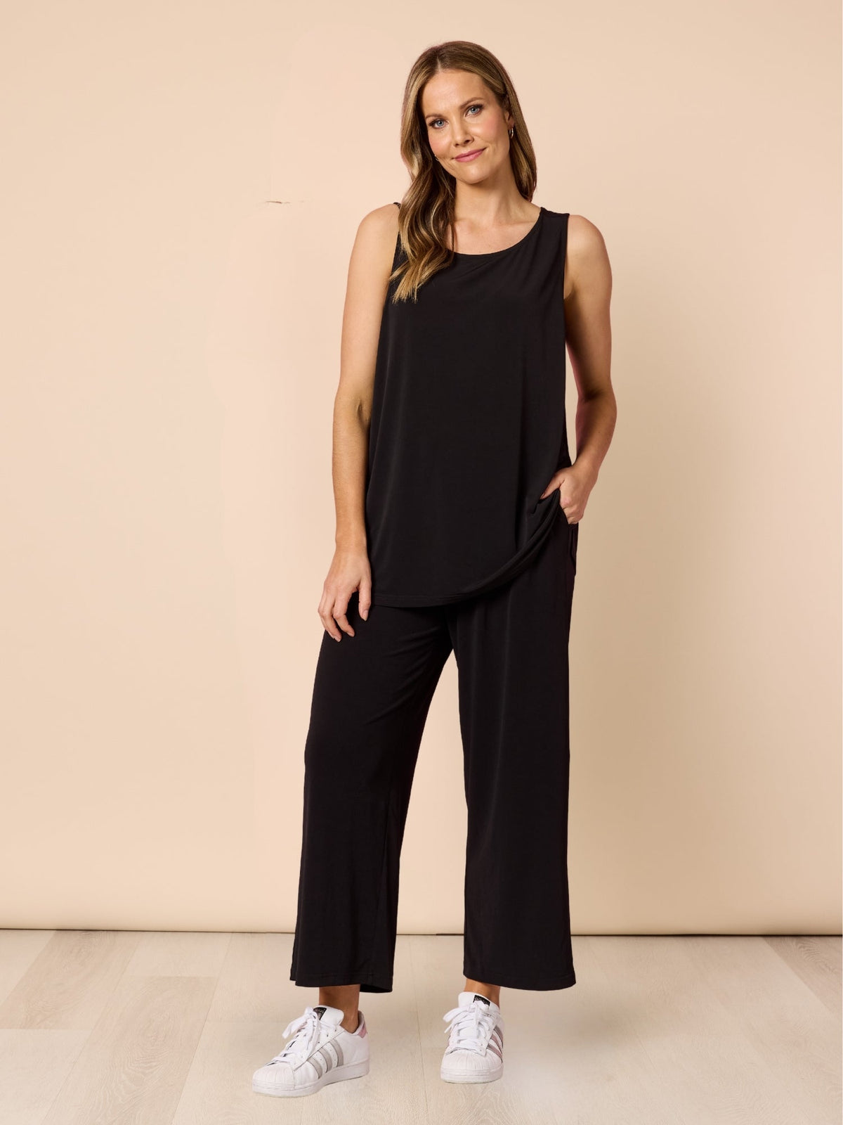 Clarity Traveller Wide Leg Pant (Black)