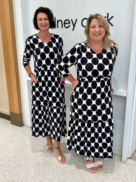 Clarity Tres Bien Dress (Black/White)