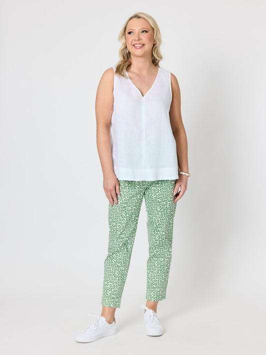 Gordon Smith Tilly Linen Camisole (White)