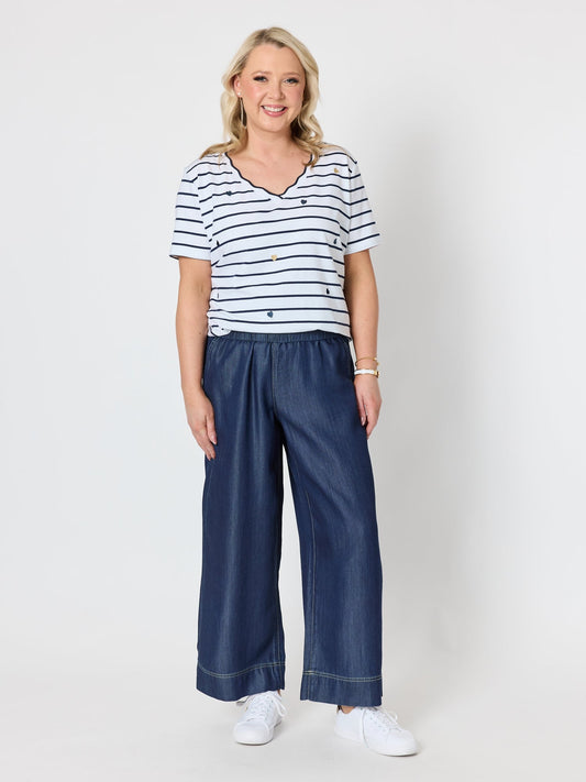 Gordon Smith Monaco Wide Leg Pant (Denim)