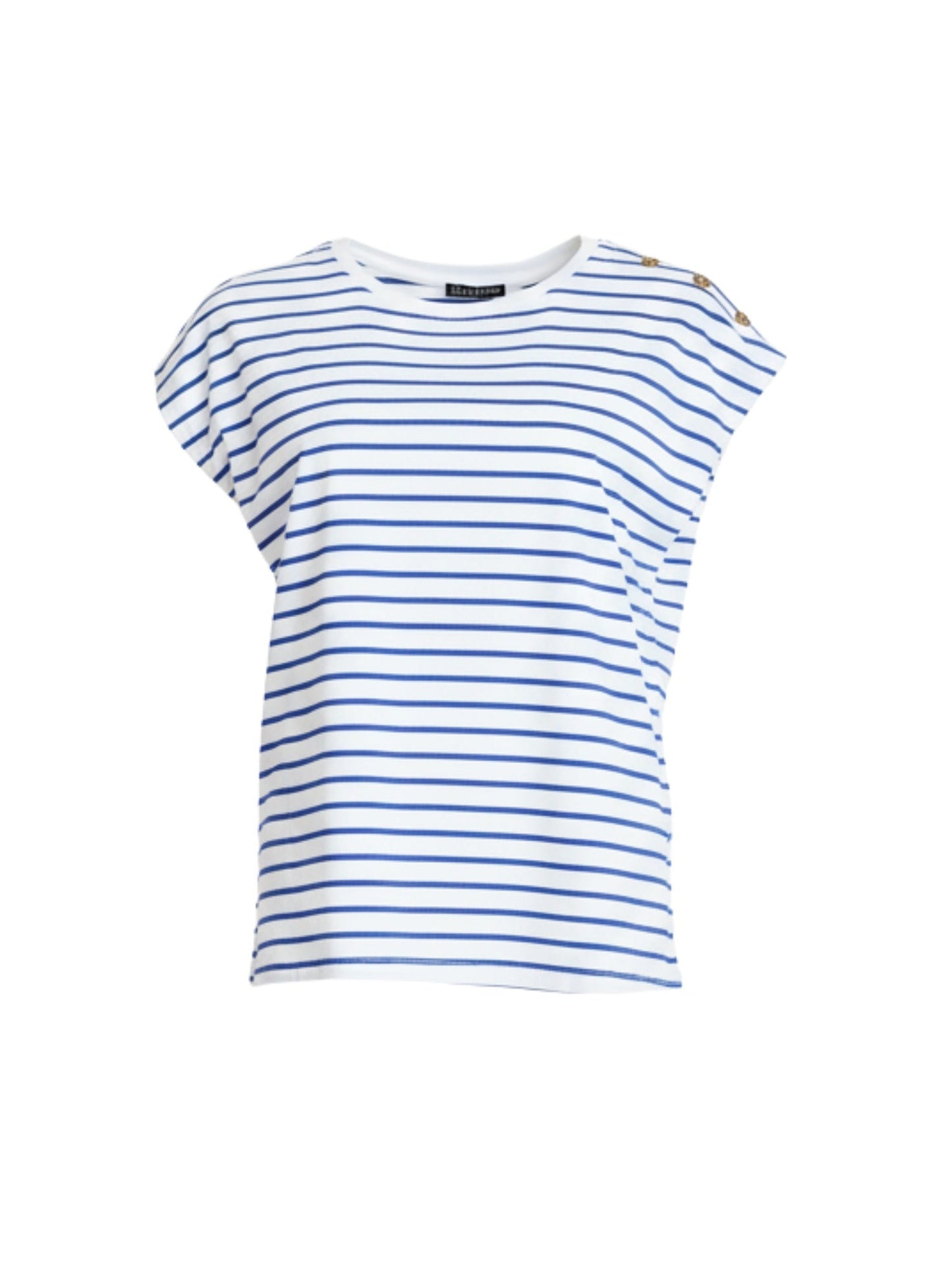 Gordon Smith Dockside Stripe Stud Tee (Azure White)