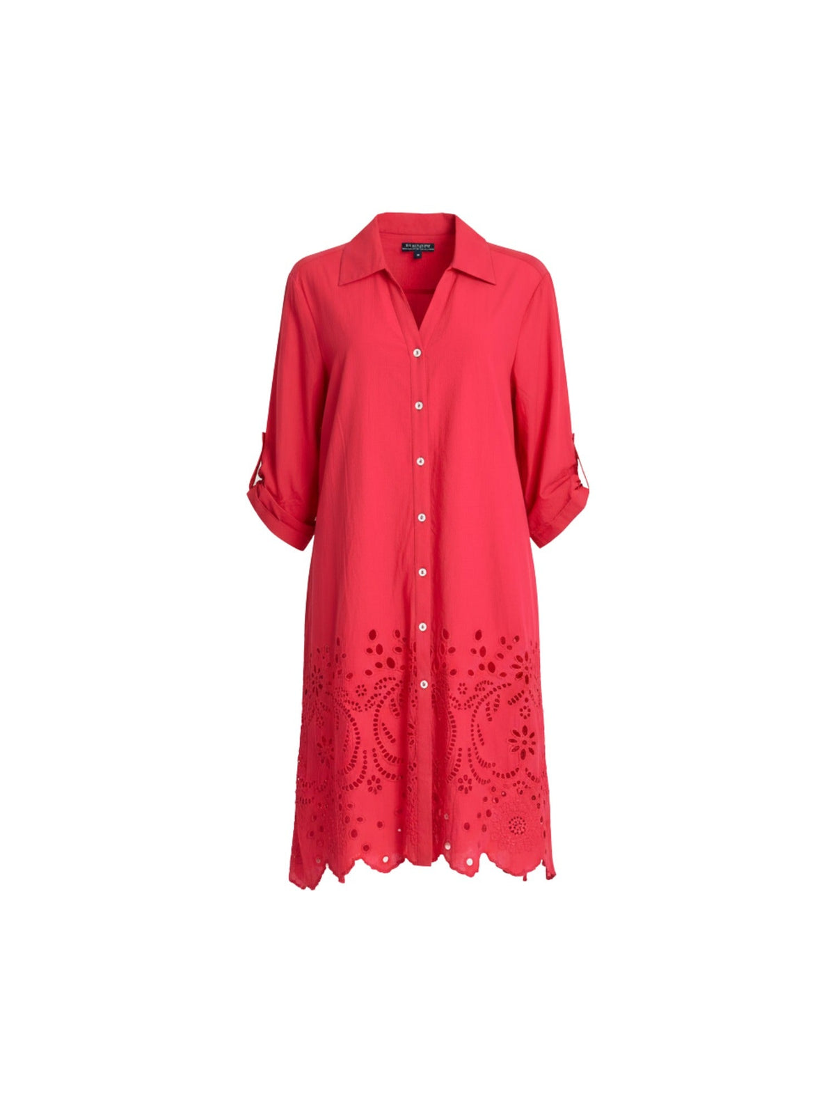 Gordon Smith Riviera Cotton Broderie Dress (Rouge)