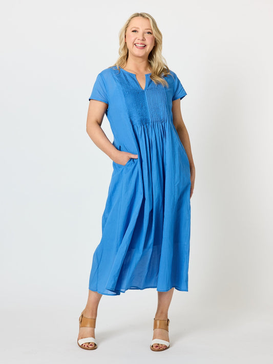 Threadz Acacia Cotton Dress (Azure)