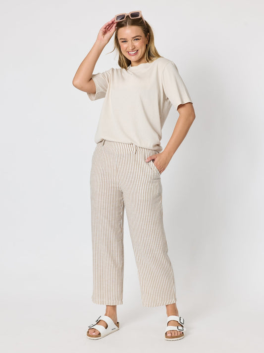 Threadz Urban Stripe Print Pant (Natural White)