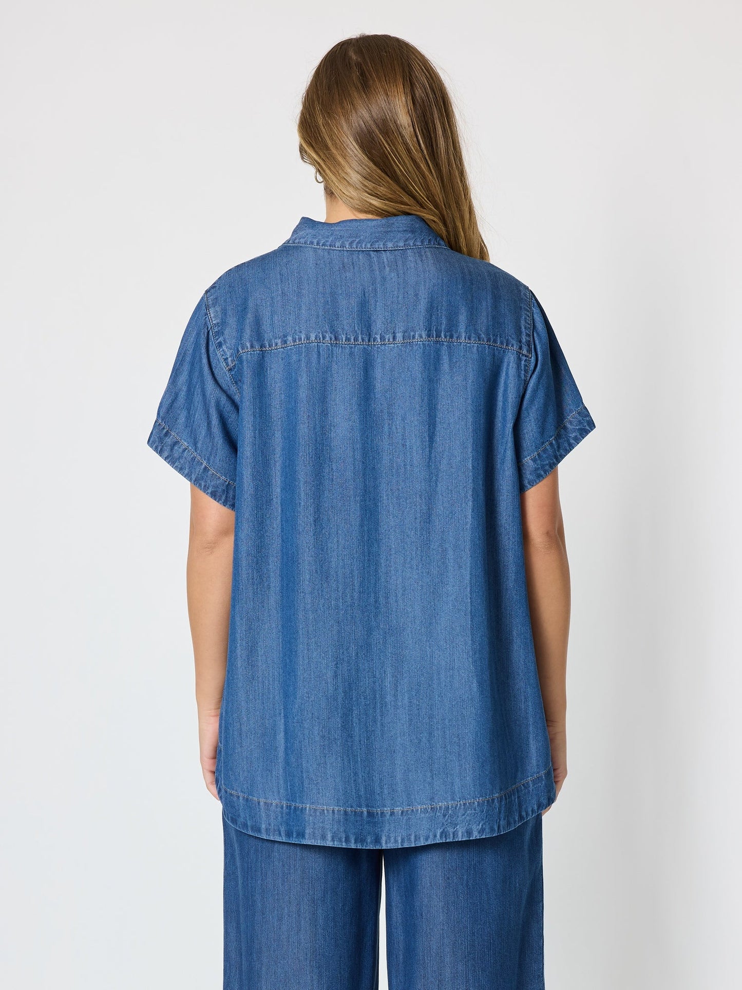 Threadz Dune Denim Top (Dark Denim)