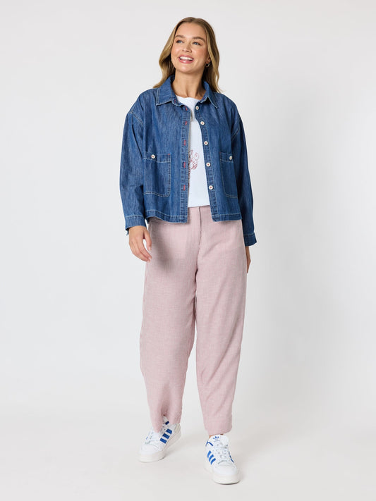Threadz Coast Crop Jacket (Denim)