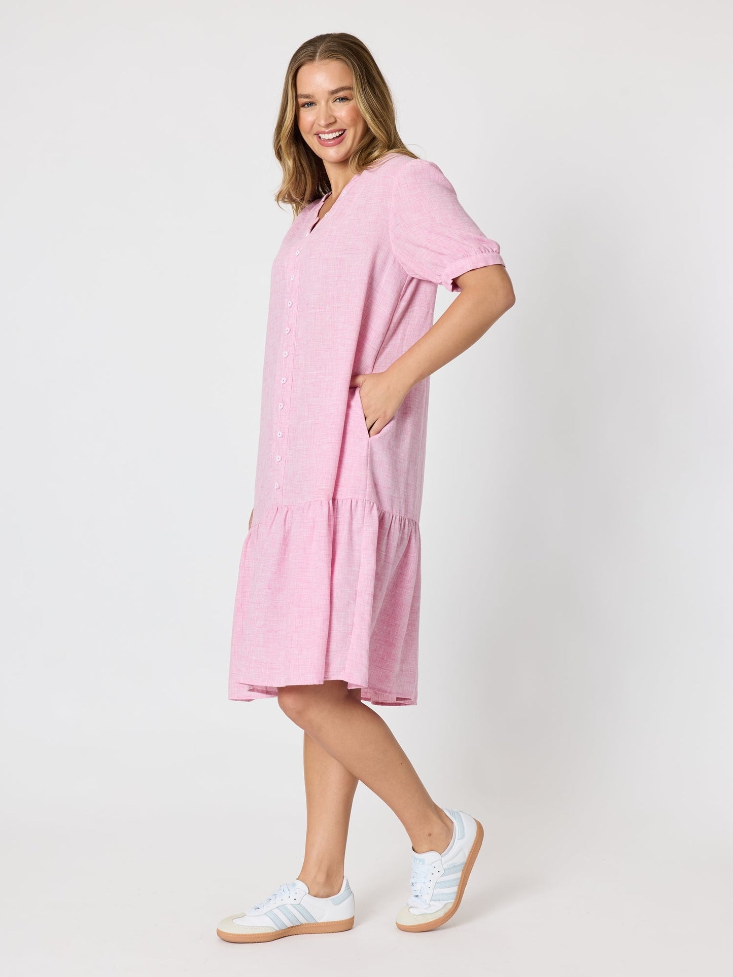 Threadz Canopy Dress (Lipstick)
