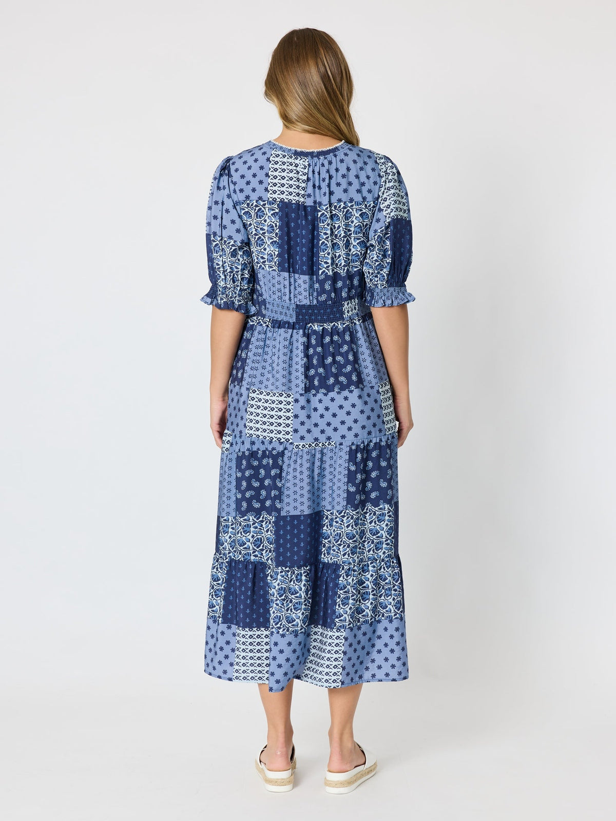Threadz Costa Mesa Print Dress (Navy Multi)