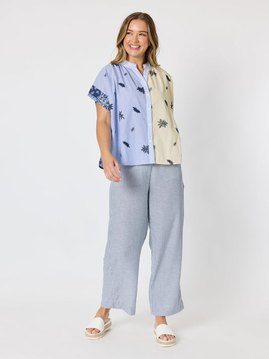 Threadz Costa Mesa Print Shirt (Navy Multi)