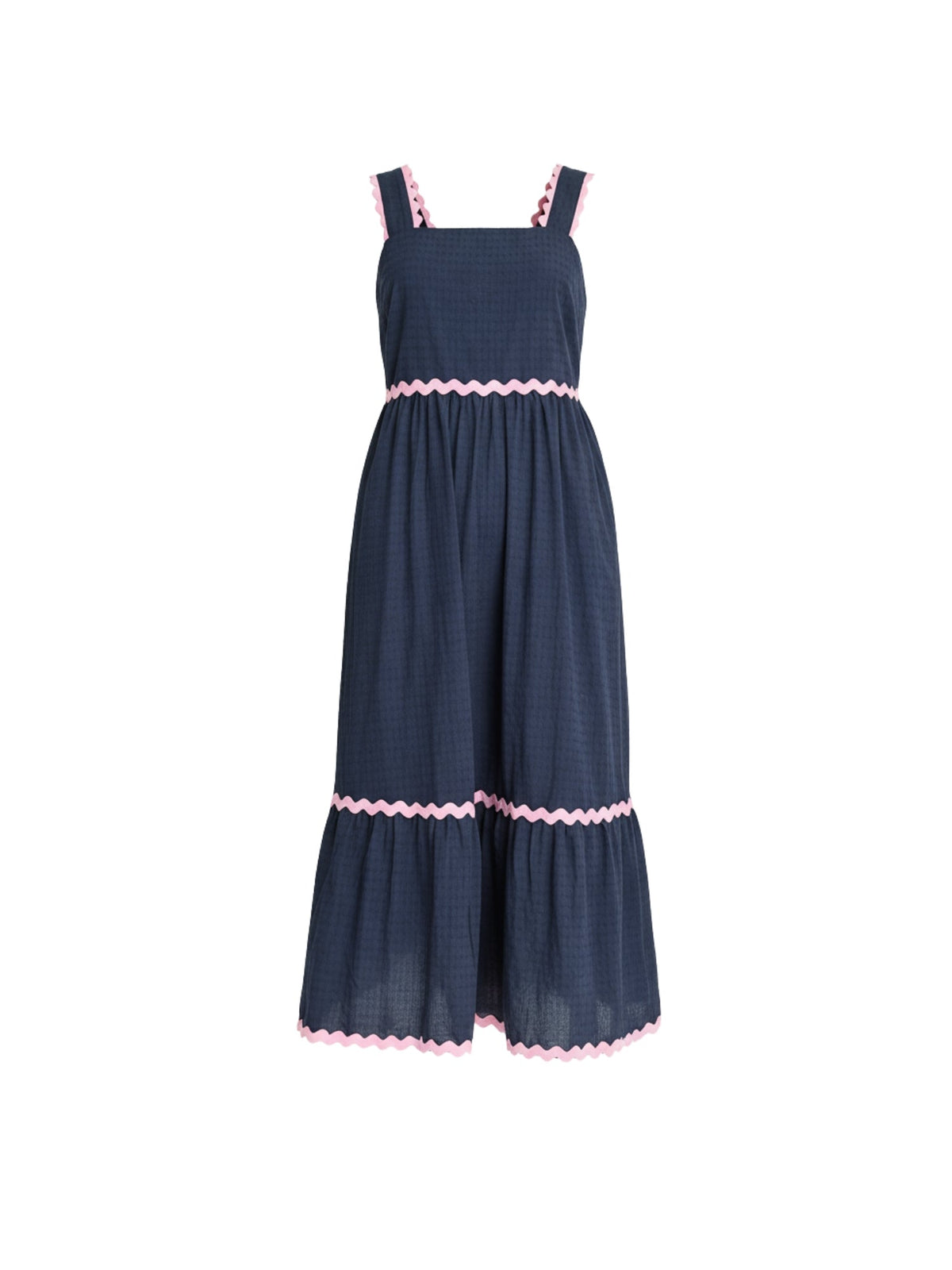 Threadz Casablanca Ric Rac Sundress (Navy)