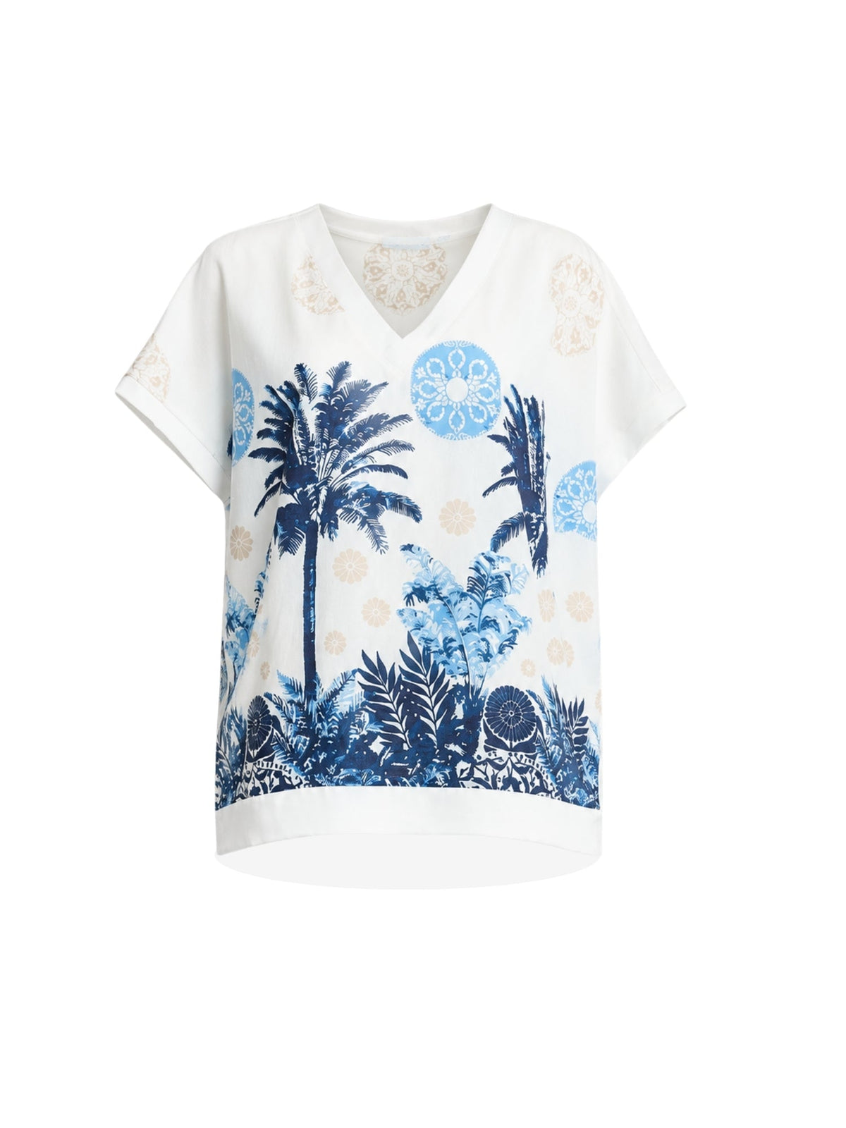Clarity Escape Print Top (Azure Multi)