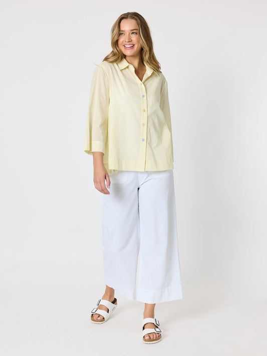 Threadz Costa Mesa Cotton Shirt (Lemon)