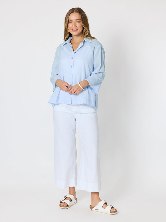 Threadz Costa Mesa Cotton Shirt (Pale Blue)