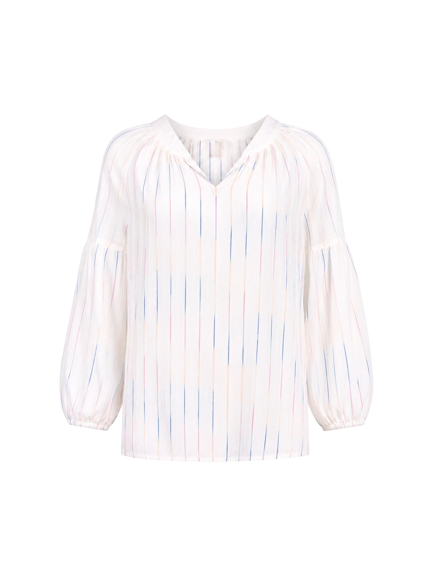 Gordon Smith Sail Stripe Print Top (White Multi)