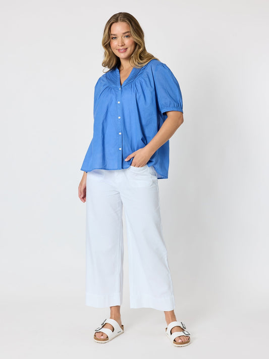 Threadz Acacia Cotton Shirt (Azure)