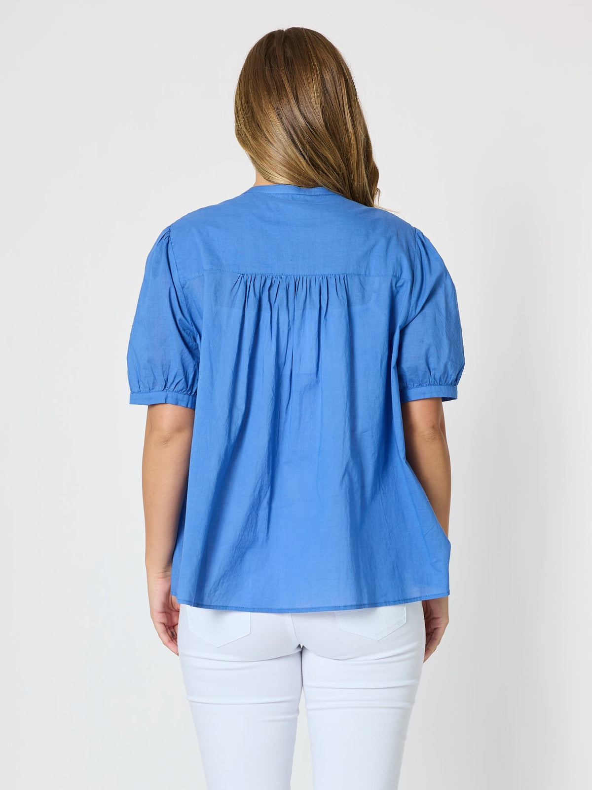 Threadz Acacia Cotton Shirt (Azure)