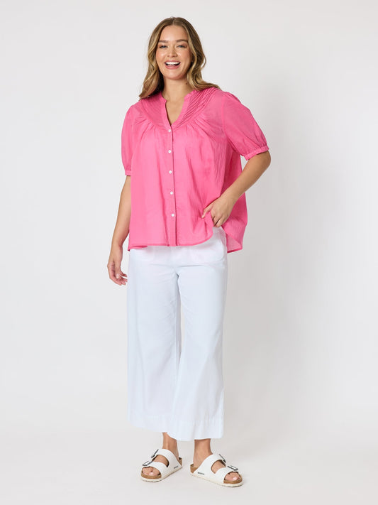 Threadz Acacia Cotton Shirt (Rose)