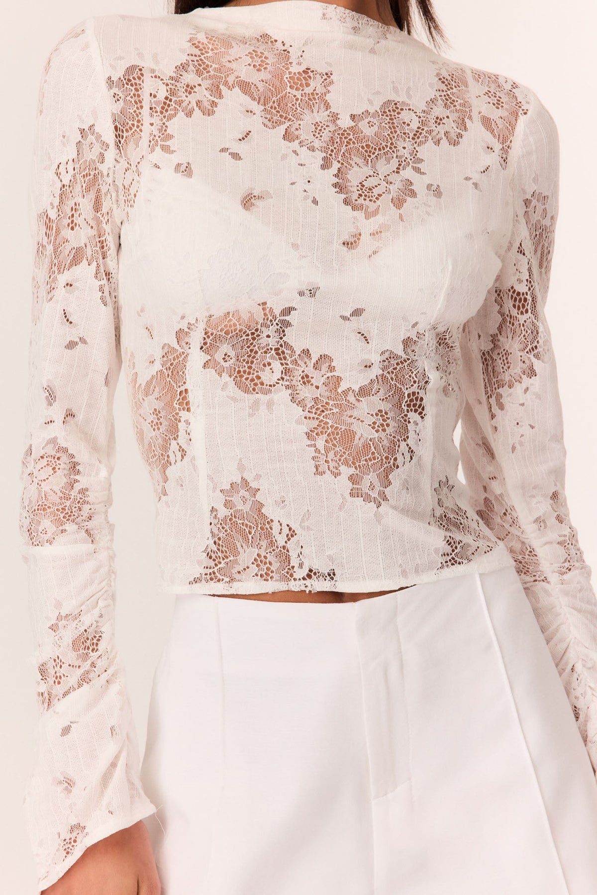SNDYS AISHA LACE TOP (White)