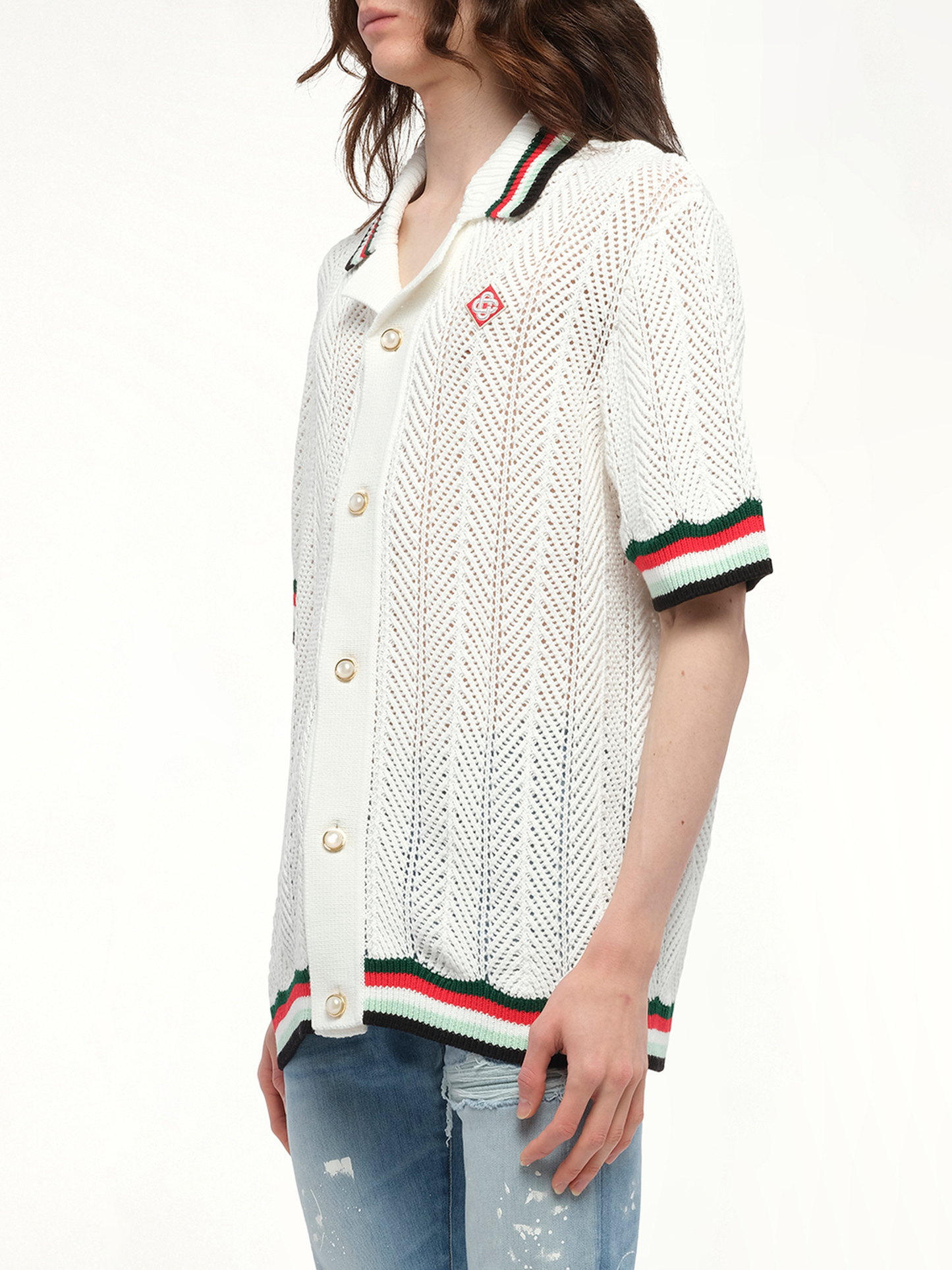 CASABLANCA Sporty Crochet Shirt (Multicolour)