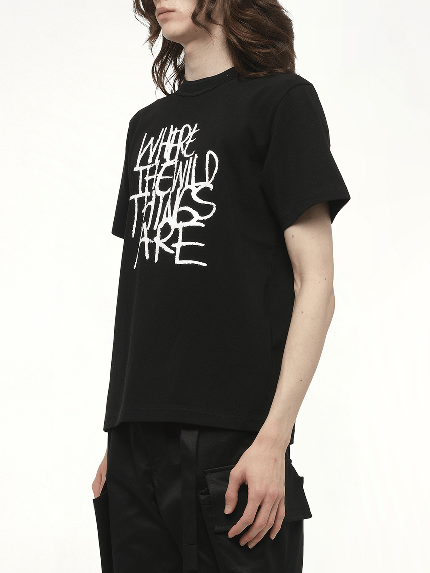 SACAI WHERE THE WILD THINGS ARE Logo T-Shirt (Black)