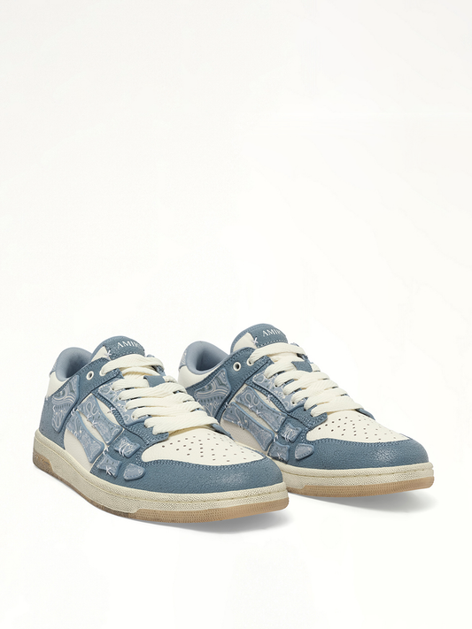 AMIRI Bandana Skeleton Top Low Sneaker (Blue)