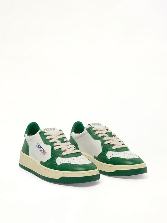 AUTRY Medalist Low Bicolour Sneakers (White)