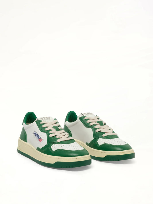 AUTRY Medalist Low Bicolour Sneakers (White)