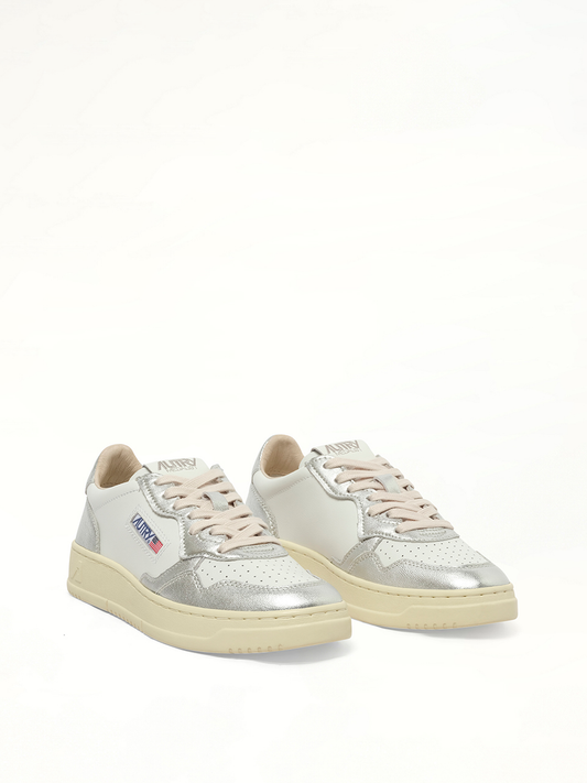 AUTRY Medalist Low Bicolour Sneakers (White)