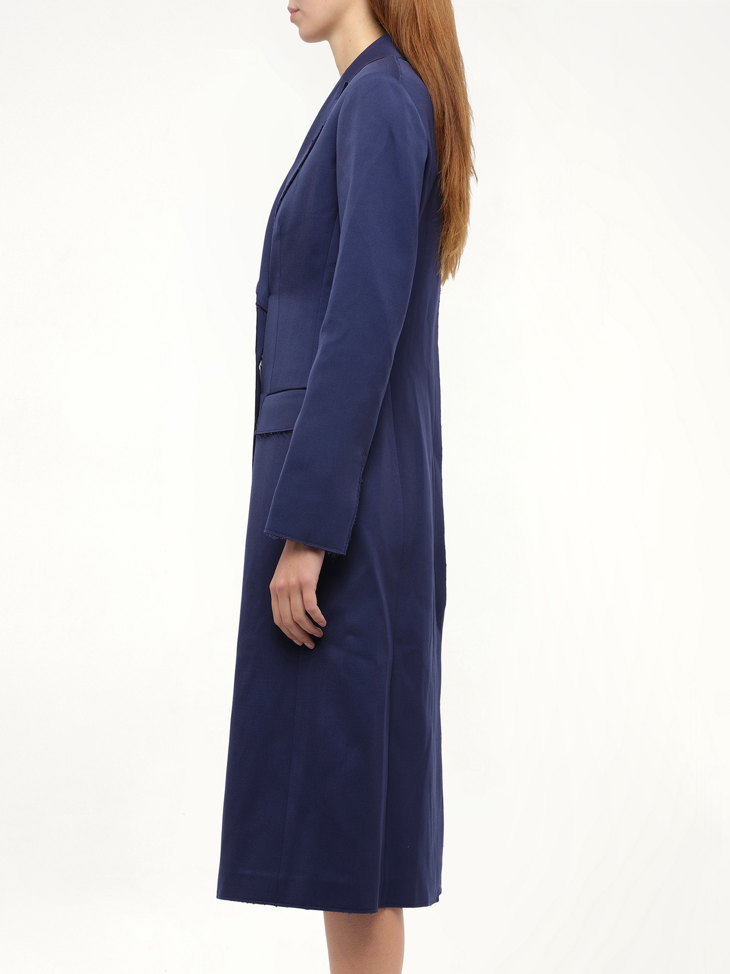 LOEWE Double Button Coat (Navy)