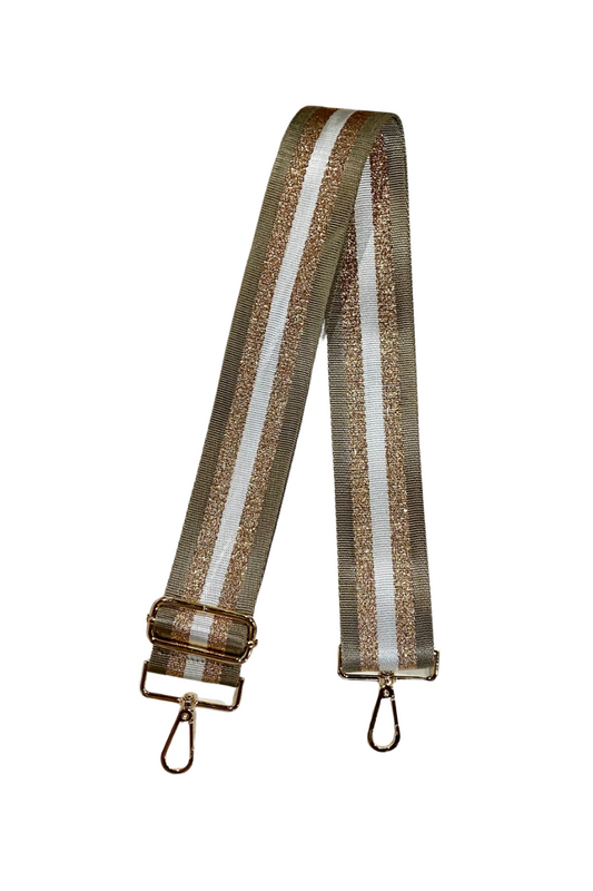Kabana Stripe Bag Strap (Khaki)