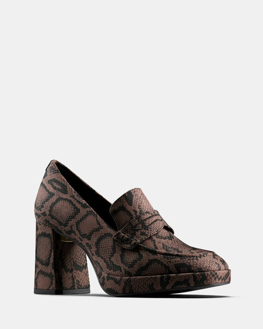 Cur Loafer 2 W Brown Textile