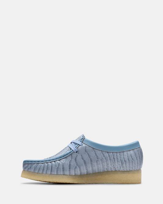 Wallabee. (w) Powder Blue Croc