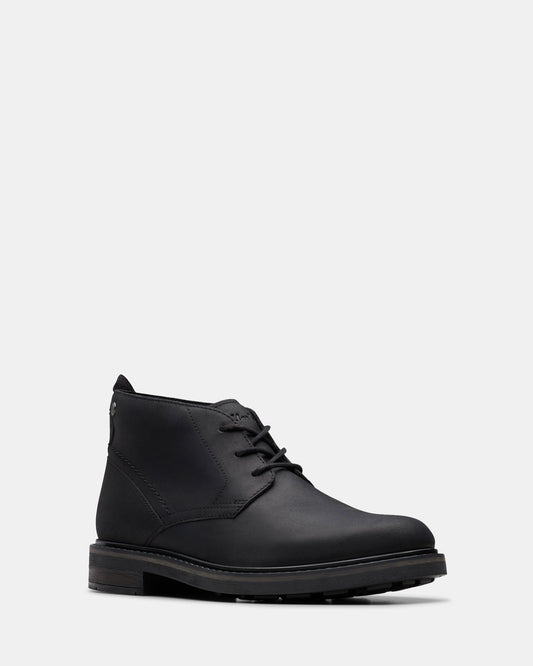 Newford Mid Black Leather