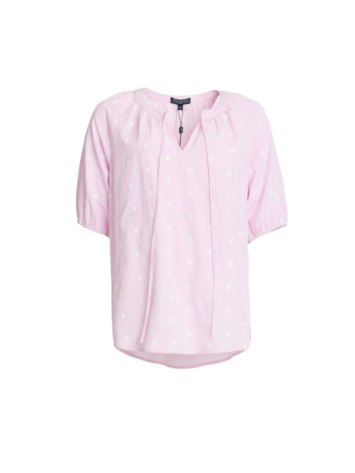 Gordon Smith Monaco Embroidered Spot Top (Pale Pink)