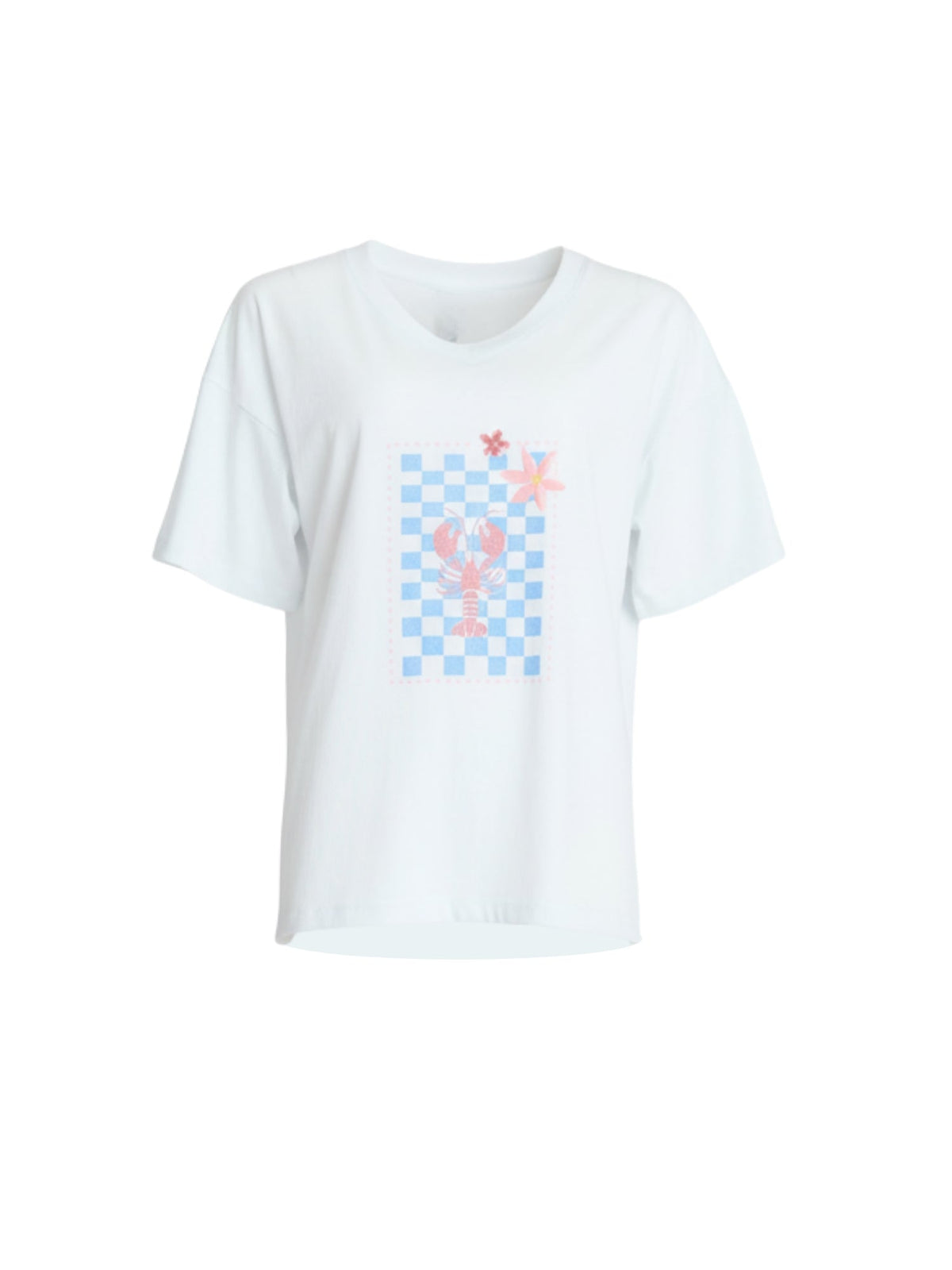 Threadz Laguna Cafe Print Cotton Tee (White)
